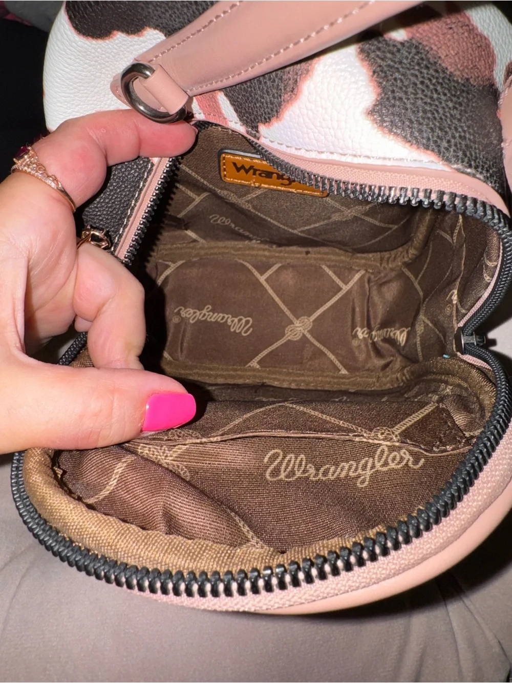 Wrangler Cow Print Mini Back Pack - NEW
